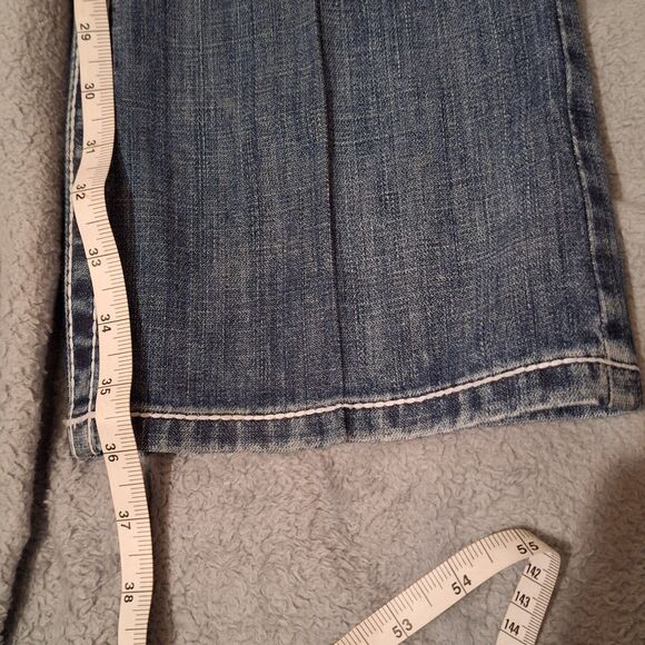 Cruel Denim Hannah Womens Flare Embroidered Blue Jeans Size 28 - Picture 14 of 14